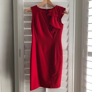 Stunning Calvin Klein red dress, size 2P